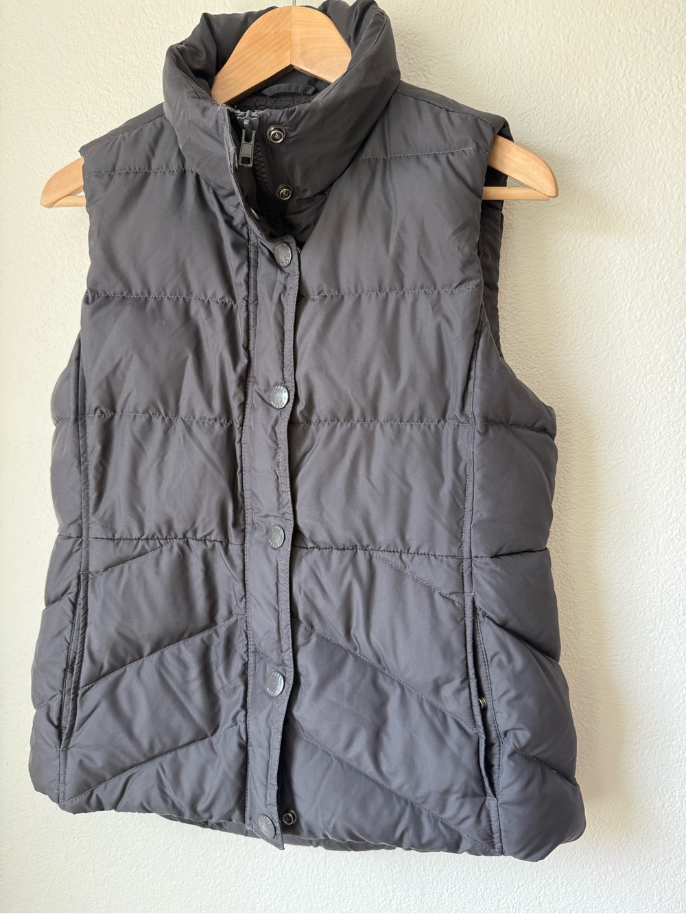 JCrew Down Vest - Charcoal Gray